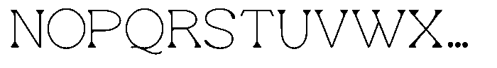 Ex Vaganza Thin Font UPPERCASE