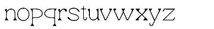 Ex Vaganza Thin Font LOWERCASE