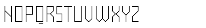 Exabyte 01 Thin Font UPPERCASE