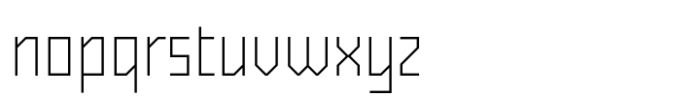 Exabyte 01 Thin Font LOWERCASE