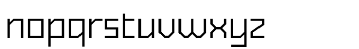 Exabyte 02 Light Font LOWERCASE