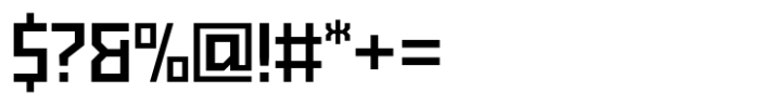 Exabyte 02 Semi Bold Font OTHER CHARS