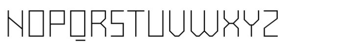 Exabyte 02 Thin Font UPPERCASE