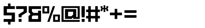 Exabyte 03 Extra Bold Font OTHER CHARS