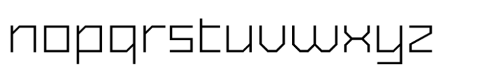 Exabyte 03 Extra Light Font LOWERCASE