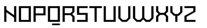 Exabyte 03 Medium Font UPPERCASE