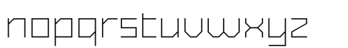 Exabyte 03 Thin Font LOWERCASE