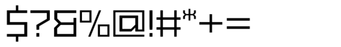 Exabyte 04 Regular Font OTHER CHARS
