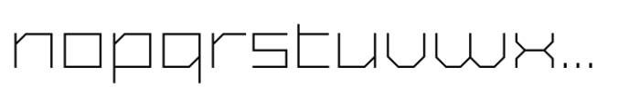 Exabyte 04 Thin Font LOWERCASE