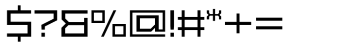 Exabyte 05 Medium Font OTHER CHARS