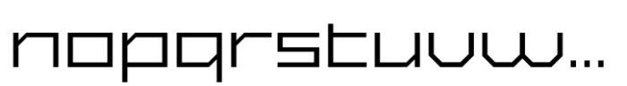 Exabyte 05 Regular Font LOWERCASE