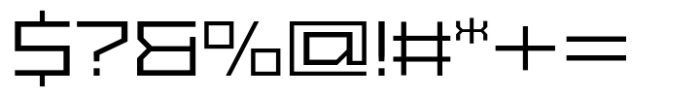 Exabyte 06 Regular Font OTHER CHARS