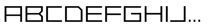 Exabyte 06 Regular Font UPPERCASE