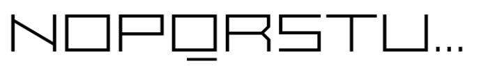 Exabyte 07 Light Font UPPERCASE