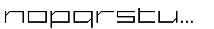 Exabyte 07 Light Font LOWERCASE