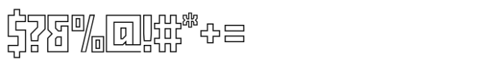 Exabyte Outline 01 Font OTHER CHARS