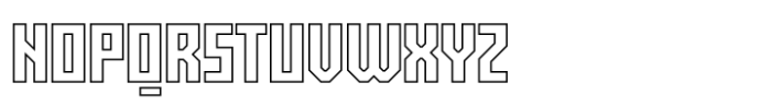 Exabyte Outline 01 Font UPPERCASE