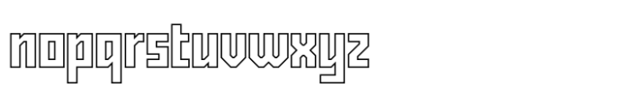 Exabyte Outline 01 Font LOWERCASE