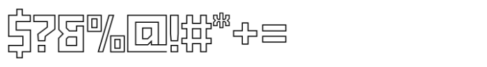 Exabyte Outline 02 Font OTHER CHARS