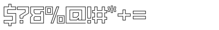Exabyte Outline 03 Font OTHER CHARS
