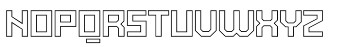 Exabyte Outline 03 Font UPPERCASE