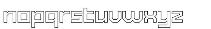 Exabyte Outline 03 Font LOWERCASE