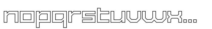 Exabyte Outline 04 Font LOWERCASE