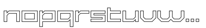 Exabyte Outline 05 Font LOWERCASE
