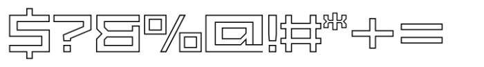 Exabyte Outline 06 Font OTHER CHARS