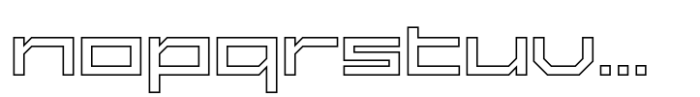Exabyte Outline 06 Font LOWERCASE