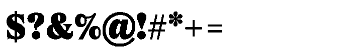 Exact Black Font OTHER CHARS