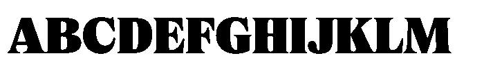 Exact Black Font UPPERCASE
