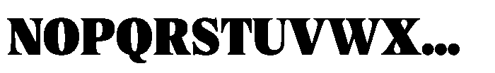 Exact Black Font UPPERCASE
