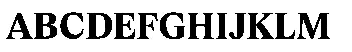 Exact Bold Font UPPERCASE