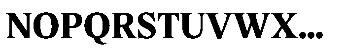 Exact Bold Font UPPERCASE
