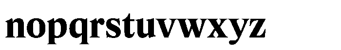 Exact Bold Font LOWERCASE