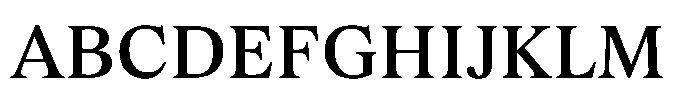 Exact Medium Font UPPERCASE