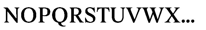 Exact Medium Font UPPERCASE
