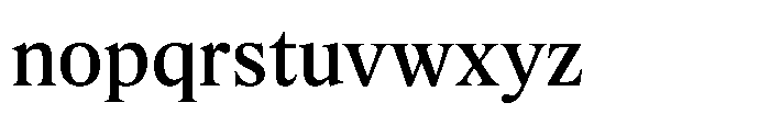 Exact Medium Font LOWERCASE