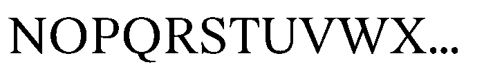 Exact Regular Font UPPERCASE