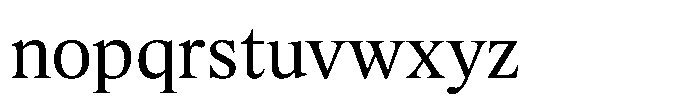 Exact Regular Font LOWERCASE