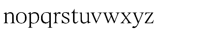 Exact X-Light Font LOWERCASE