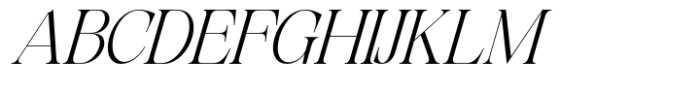 Exactly Extra Light Italic Font UPPERCASE