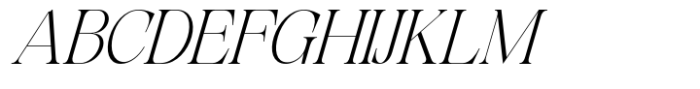 Exactly Thin Italic Font UPPERCASE