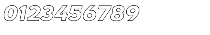 Exalted Black Outline Italic Font OTHER CHARS
