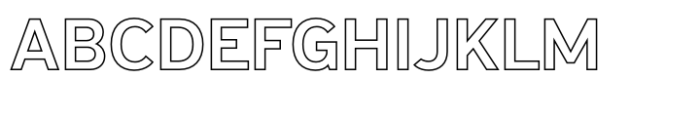 Exalted Bold Outline Font UPPERCASE
