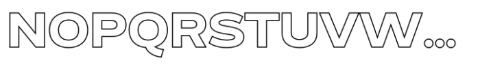 Exalted Extended Black Outline Font UPPERCASE