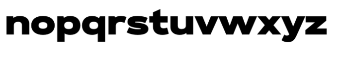 Exalted Extended Black Font LOWERCASE
