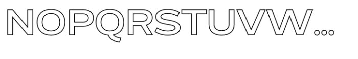 Exalted Extended Bold Outline Font UPPERCASE