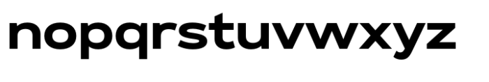 Exalted Extended Bold Font LOWERCASE